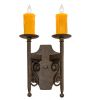 9"W Toscano 2 LT Wall Sconce