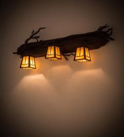 36"W Pine Branch 3 Light Vanity