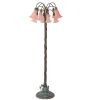 61" High Pink Tiffany Pond Lily 12 Light Floor Lamp