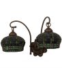 18.5"W Jeweled Basket 2 LT Wall Sconce