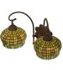 18.5"W Jeweled Basket 2 LT Wall Sconce
