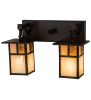 17"Wide Hyde Park "T" Mission 2 Light Vanity Light