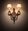 15" Wide Angelique 2 Light Wall Sconce