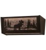 16" Wide Moose at Lake Vanity Light