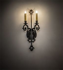 8" Wide Aneila 2 Light Wall Sconce