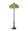 62" High Tiffany Hanginghead Dragonfly Floor Lamp