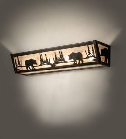 24" Wide Bear at Lake Vanity Light