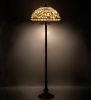 60" High Tiffany Turning Leaf Floor Lamp