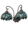 18" Wide Nightfall Wisteria 2 Light Wall Sconce