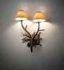 18" Wide Lone Pine 2 Light Wall Sconce
