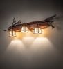 38" Wide Pine Branch Valley View 3 Light Vanity Light