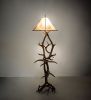 75" High Antlers Elk & Mule Deer Floor Lamp