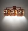 27" Wide Beaver at Work 3 Light Vanity Light