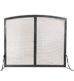 60" Wide X 47" High Prime Arched Fireplace Screen