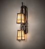 7" Wide Pine Branch Valley View 2 Light Wall Sconce