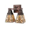 12"W Glasgow Bungalow 2 LT Wall Sconce.609
