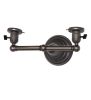 12" Wide Revival Black 2 Light Wall Sconce Hardware