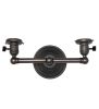 12" Wide Revival Black 2 Light Wall Sconce Hardware