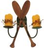 15"W Paddle 2 LT Wall Sconce