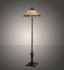 64" High Tiffany Jeweled Peacock Floor Lamp