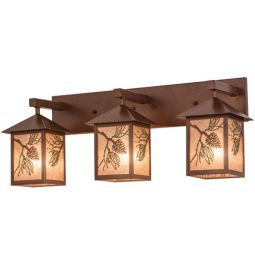 30"W Balsam Pine 3 LT Vanity Light