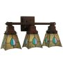 20"W Mackintosh Leaf 3 LT Vanity Light