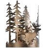 11"W Deer through the Trees Wall Sconce