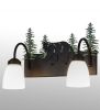 16" Wide Lone Bear 2 Light Vanity Light