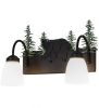 16" Wide Lone Bear 2 Light Vanity Light