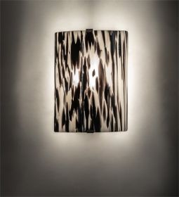 8" Wide Metro Fusion La Perla Nera Wall Sconce