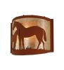 12"W Mare & Foal Wall Sconce