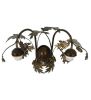 17.5"W Greenbriar Oak Antique Copper 2 LT Wall Sconce Hardware