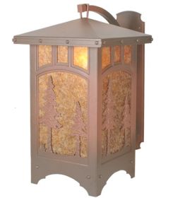 19" Wide Utowana Lake Curved Arm Wall Sconce