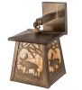 7" Wide Moose at Dawn Hanging Wall Sconce
