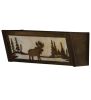 16"W Moose at Lake Vanity Light