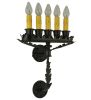 18.5"W Victorian Theatre 5 LT Wall Sconce
