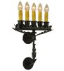 18.5"W Victorian Theatre 5 LT Wall Sconce