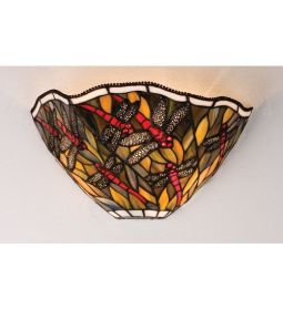 12"W Spiral Dragonfly Wall Sconce
