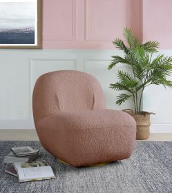 Yedaid Accent Chair w/Swivel in Pink Teddy Sherpa AC00232