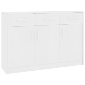 Sideboard White 43.3"x11.8"x29.5" Engineered Wood