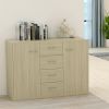 Sideboard Sonoma Oak 34.6"x11.8"x25.6" Engineered Wood