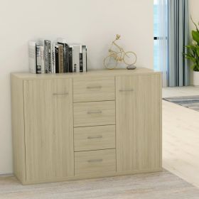 Sideboard Sonoma Oak 34.6"x11.8"x25.6" Engineered Wood