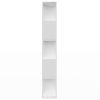 Book Cabinet/Room Divider White 31.5"x9.4"x62.6" Engineered Wood