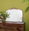 40x31" Baroque Inspired Gold Mirror for Dresser Wall Decor with Luxurious Look., over Fireplace Mantel, Bathroom