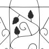 Plant Climbing Racks 3 pcs Black 15.7"x39.4" Iron