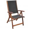 7 Piece Patio Dining Set Solid Acacia Wood