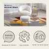Orisfur. Modern Comfy Leisure Accent Chair; Teddy Short Plush Particle Velvet Armchair with Ottoman for Living Room