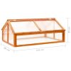 Greenhouse Brown 44.8"x31.4"x19.6" Firwood