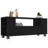 TV Cabinet Black 47.2"x13.8"x18.9" Engineered Wood