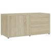 TV Cabinet Sonoma Oak 31.5"x13.4"x14.2" Engineered Wood